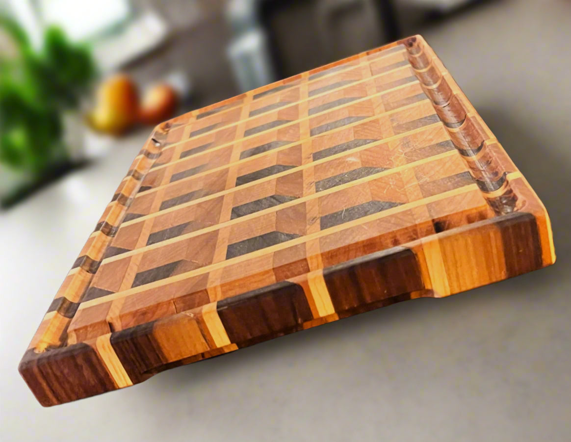 3D End-Grain Butcher Block