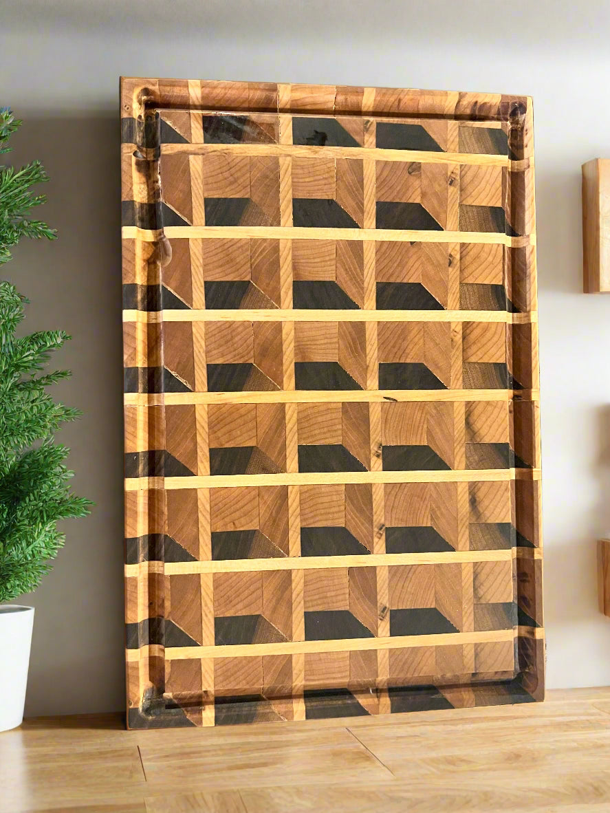 3D End-Grain Butcher Block